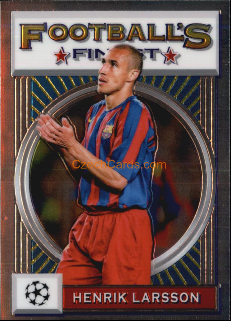 Henrik Larsson 2021/22 Topps Finest Flashbacks UEFA #16