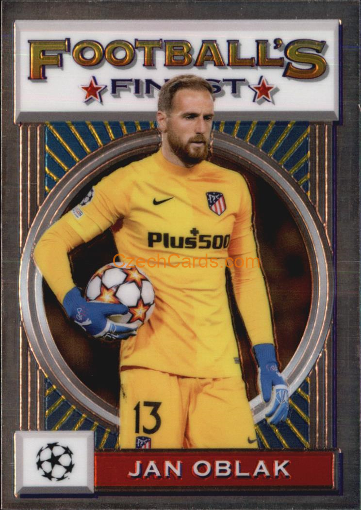 Jan Oblak 2021/22 Topps Finest Flashbacks UEFA #17