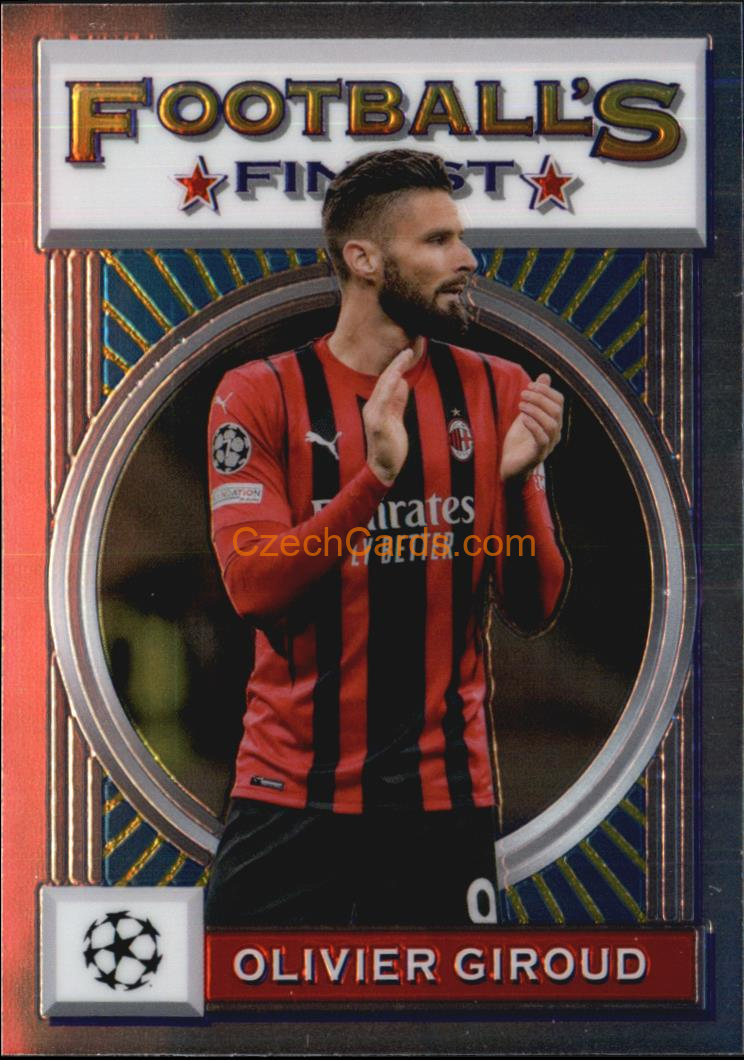 Olivier Giroud 2021/22 Topps Finest Flashbacks UEFA #36