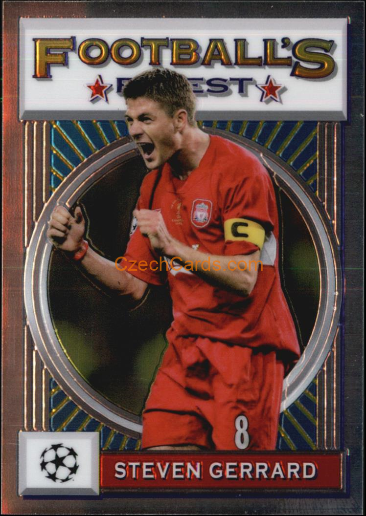 Steven Gerrard 2021/22 Topps Finest Flashbacks UEFA #55