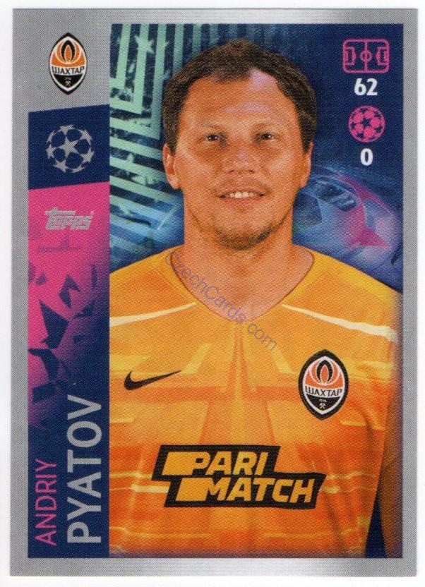 Andriy Pyatov 2019/20 Topps sticker #425