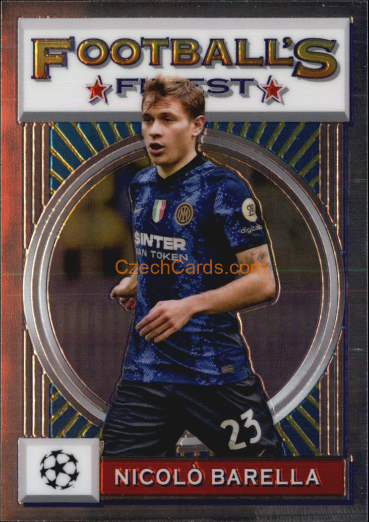 Nicolò Barella 2021/22 Topps Finest Flashbacks UEFA #70