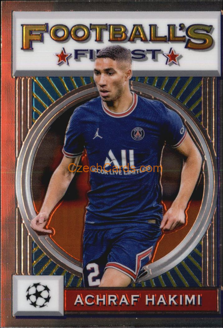 Achraf Hakimi 2021/22 Topps Finest Flashbacks UEFA #77