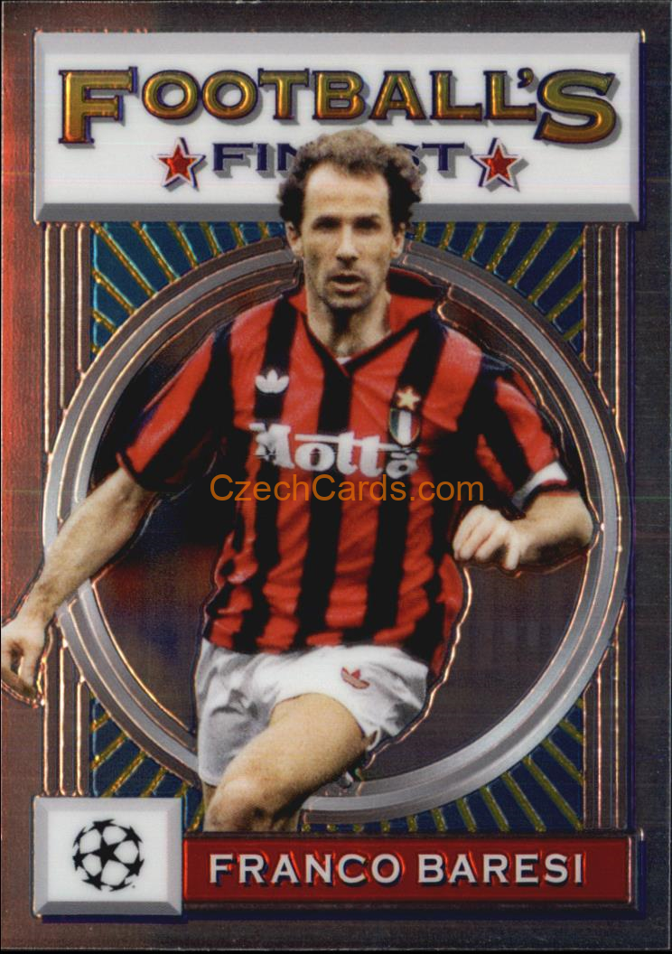 Franco Baresi 2021/22 Topps Finest Flashbacks UEFA #95