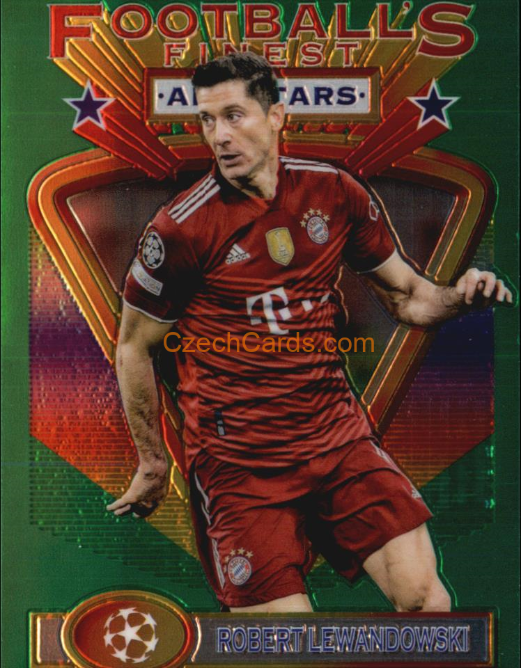 Robert Lewandowski 2021/22 Topps Finest Flashbacks UEFA #100