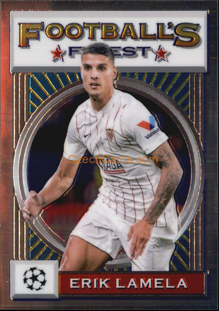 Erik Lamela 2021/22 Topps Finest Flashbacks UEFA #151