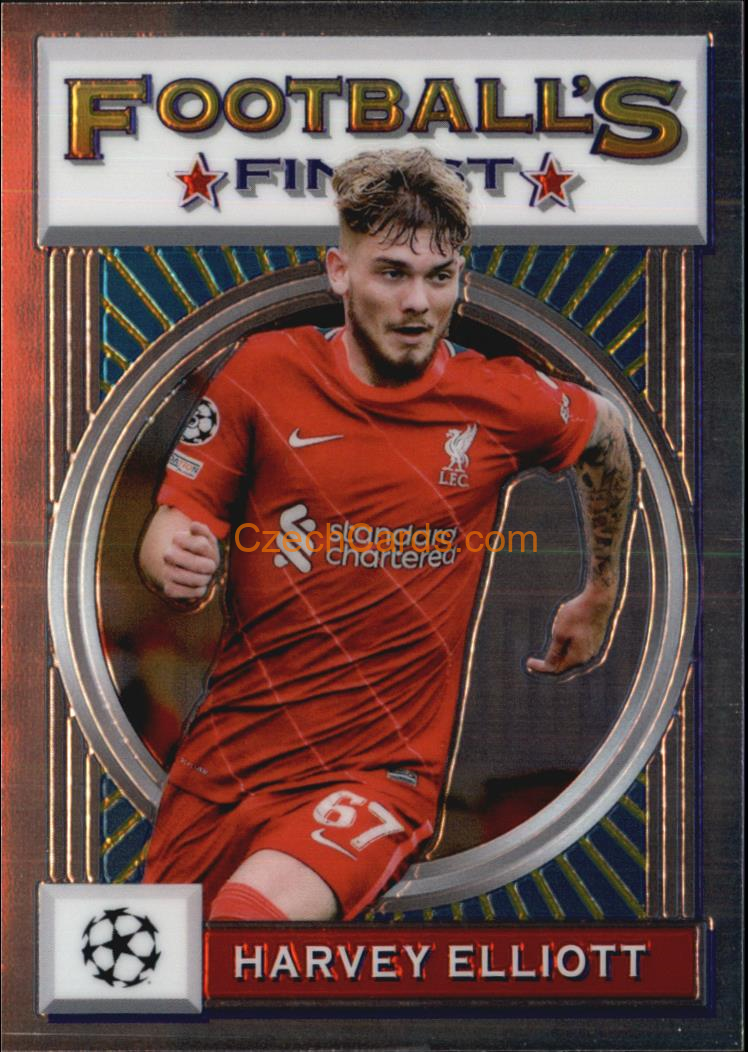 Harvey Elliott 2021/22 Topps Finest Flashbacks UEFA #153