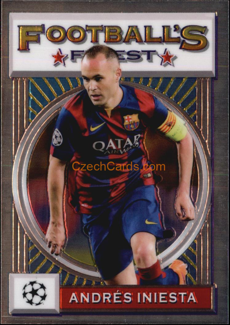 Andrés Iniesta 2021/22 Topps Finest Flashbacks UEFA #156