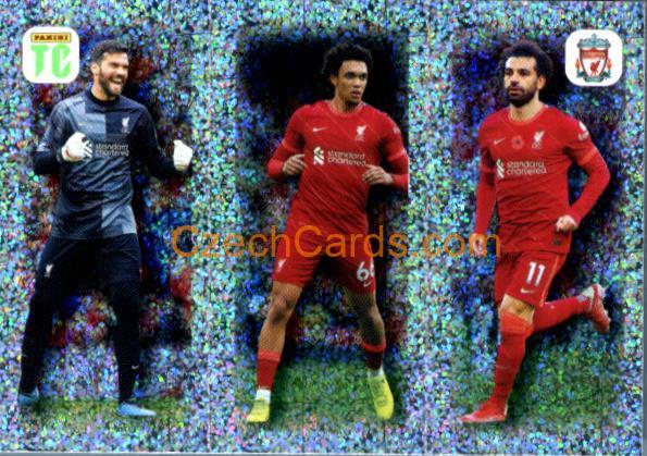 Alisson / Alexander-Arnold / Salah 2022 Panini Top Class Sticker foil #48