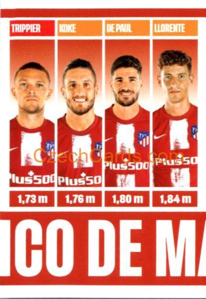 Team photo Atletico 2/3 2022 Panini Top Class Sticker #115