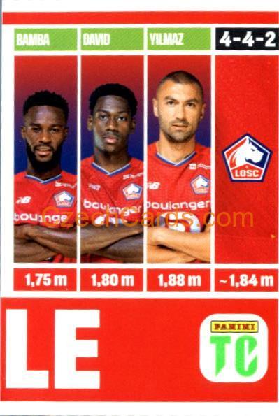 Team photo LOSC Lille 3/3 2022 Panini Top Class Sticker #188