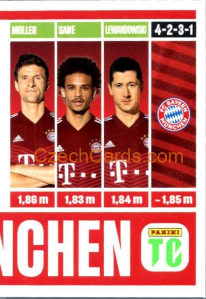 Team photo Bayern 3/3 2022 Panini Top Class Sticker #236