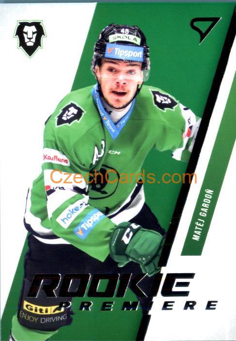 MATĚJ GARDOŇ 2023/24 SportZoo Tipsport ELH Rookie Premiere #RP-21