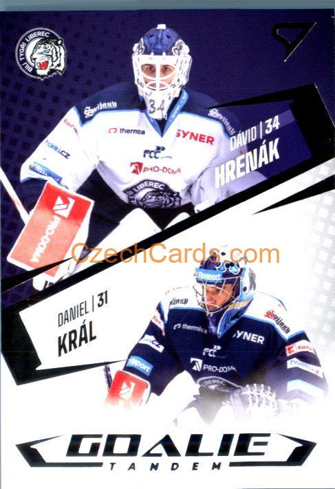 HRENÁK, KRÁL 2023/24 SportZoo Tipsport ELH Goalie Tandem #GT-06