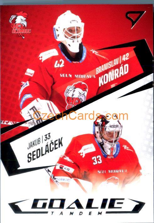KONRÁD, SEDLÁČEK 2023/24 SportZoo Tipsport ELH Goalie Tandem #GT-08