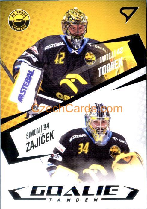 TOMEK, ZAJÍČEK 2023/24 SportZoo Tipsport ELH Goalie Tandem #GT-11
