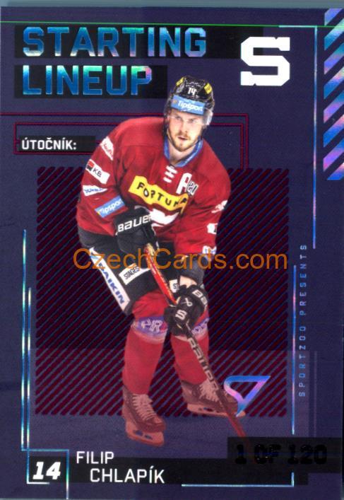 FILIP CHLAPÍK 2023/24 SportZoo Tipsport EHL Staring Lineup 1of120 #SL-28