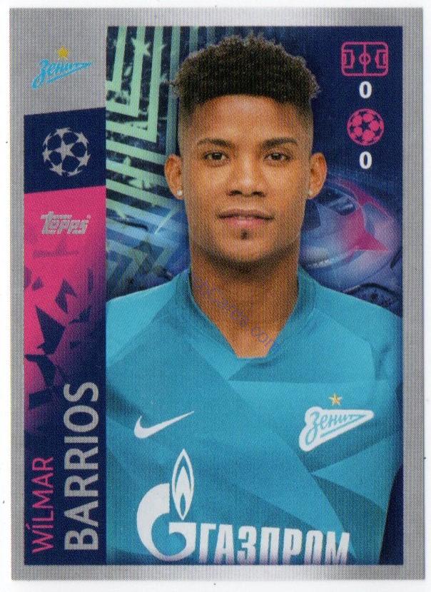 Wilmar Barrios 2019/20 Topps sticker #489