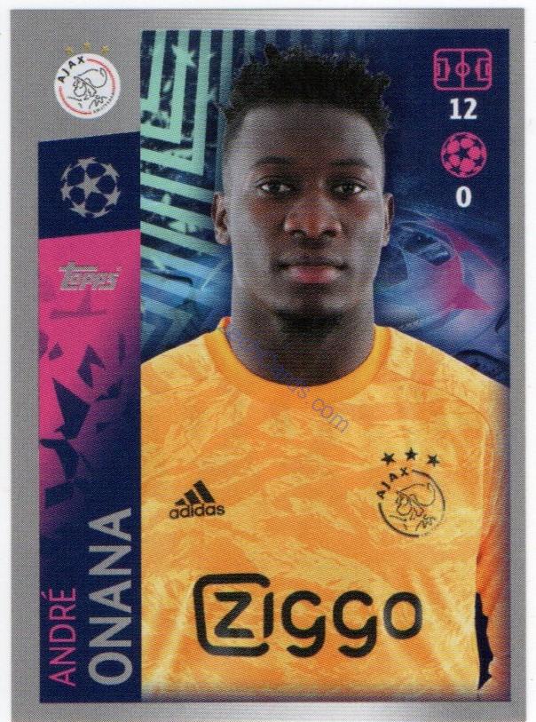 André Onana 2019/20 Topps sticker #499