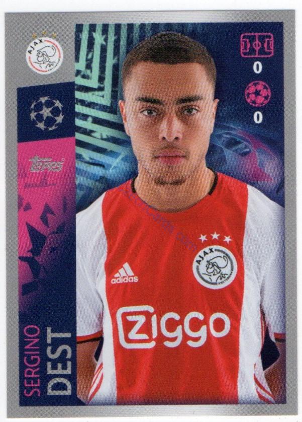Sergiño Dest 2019/20 Topps sticker #500 ROOKIE