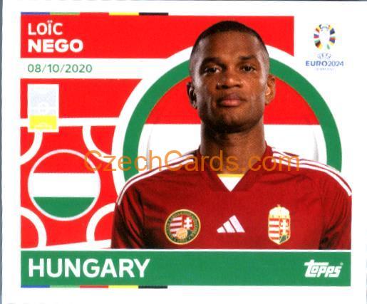 Loic Nego 2024 Topps UEFA Euro sticker #HUN10