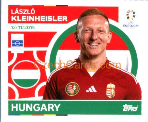 László Kleinheisler 2024 Topps UEFA Euro sticker #HUN16