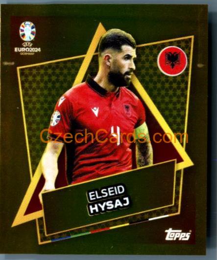 Elseid Hysaj 2024 Topps UEFA Euro sticker gold #ALB-SP