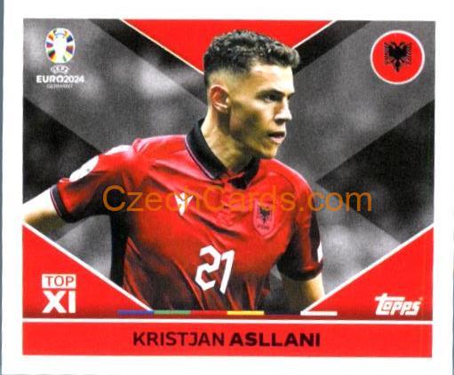 Kristjan Asllani 2024 Topps UEFA Euro sticker #ALB-TOP2