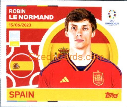 Robin Le Normand 2024 Topps UEFA Euro sticker #ESP8