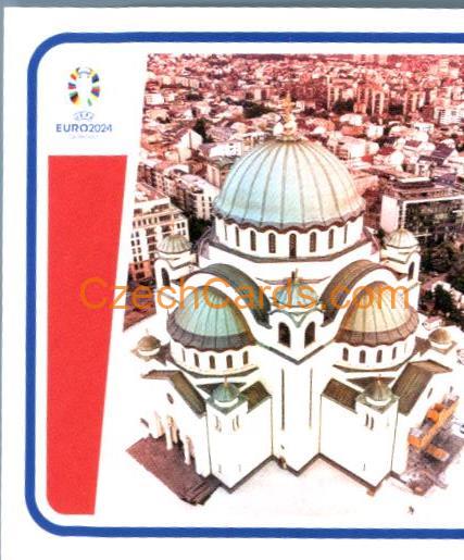 Serbia Landmark 1/2 2024 Topps UEFA Euro sticker #SRB-P1