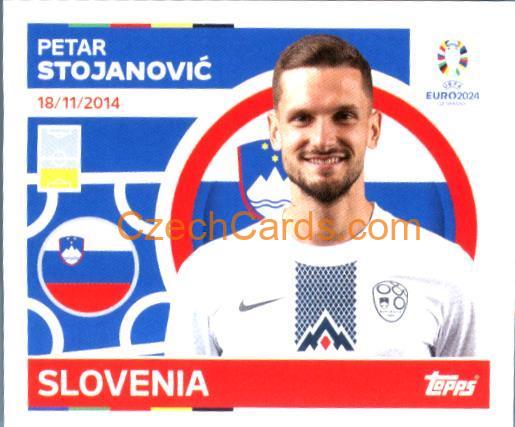 Petar Stojanović 2024 Topps UEFA Euro sticker #SVN8