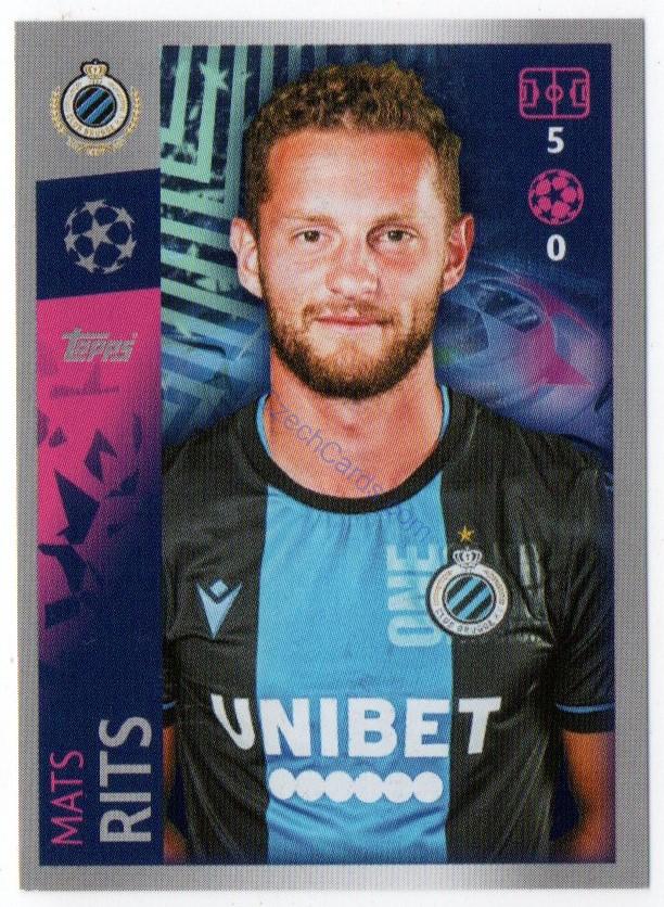 Mats Rits 2019/20 Topps sticker #524