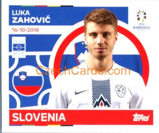 Luka Zahovič 2024 Topps UEFA Euro sticker #SVN17