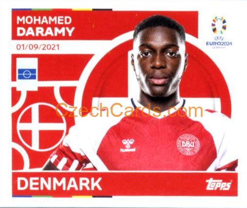 Mohamed Daramy 2024 Topps UEFA Euro sticker #DEN15