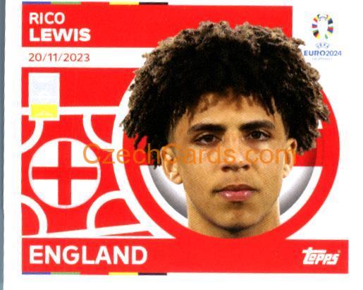 Rico Lewis 2024 Topps UEFA Euro sticker #ENG12