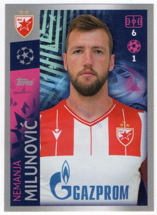 Nemanja Milunović 2019/20 Topps sticker #533