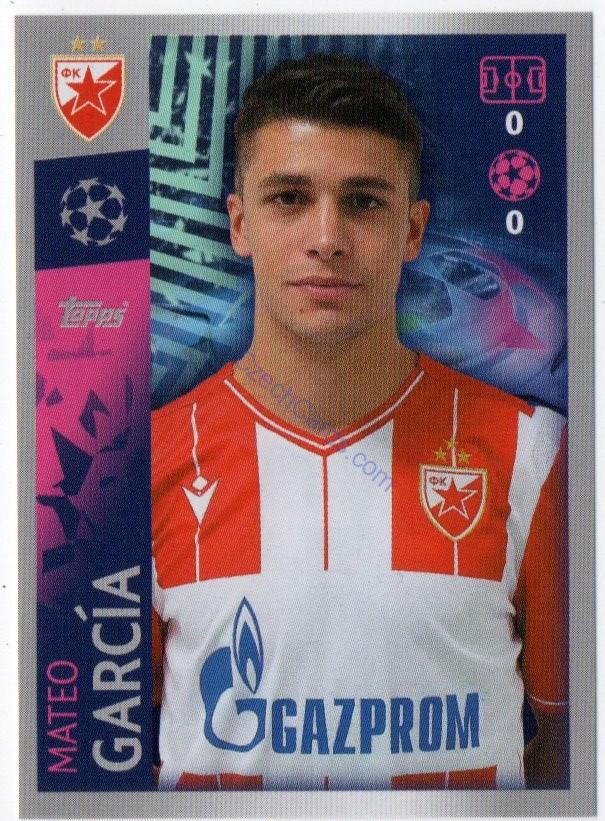 Mateo García 2019/20 Topps sticker #540