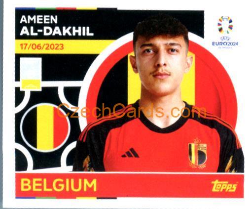 Ameen Al-Dakhil 2024 Topps UEFA Euro sticker #BEL10