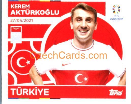 Kerem Aktürkoğlu 2024 Topps UEFA Euro sticker #TUR18