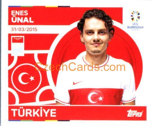 Enes Ünal 2024 Topps UEFA Euro sticker #TUR20