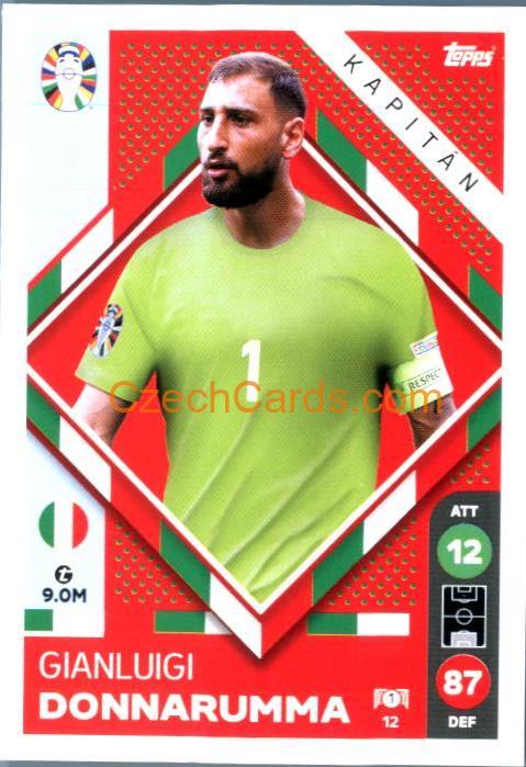 Gianluigi Donnarumma 2024 Topps Match Attax EURO LIDL Czech edition #12