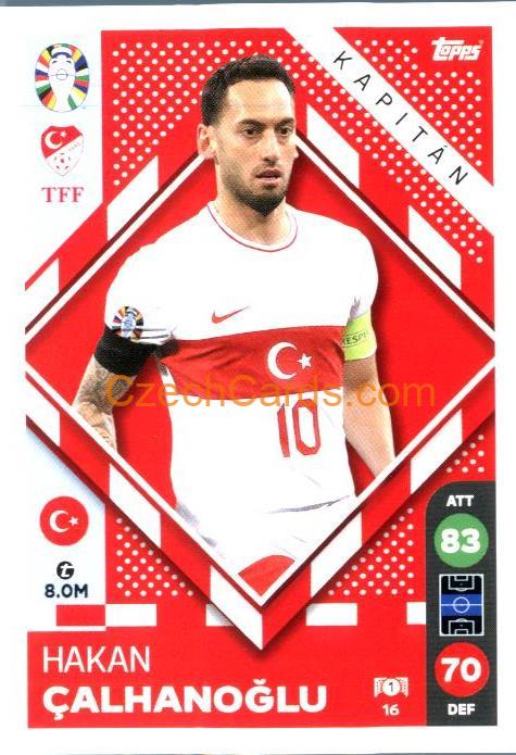 Hakan Calhanoglu 2024 Topps Match Attax EURO LIDL Czech edition #16