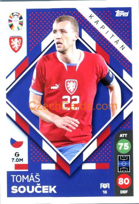 Tomáš Souček 2024 Topps Match Attax EURO LIDL Czech edition #18
