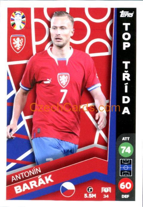 Antonín Barák 2024 Topps Match Attax EURO LIDL Czech edition #34