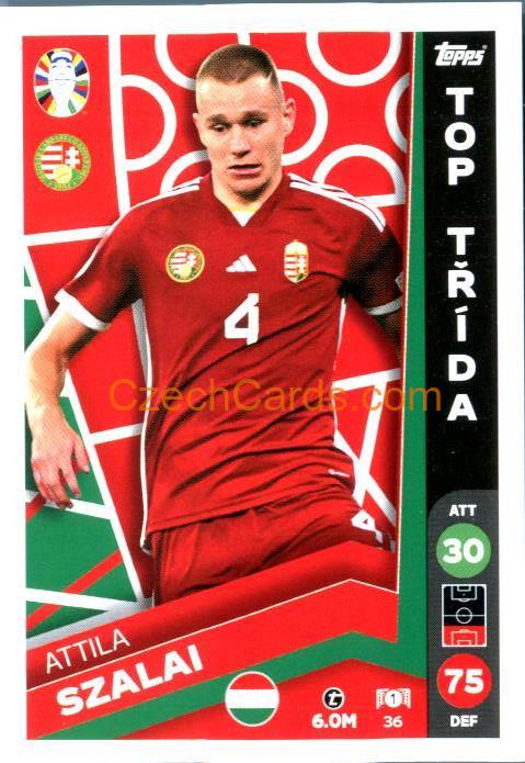 Attila Szalai 2024 Topps Match Attax EURO LIDL Czech edition #36