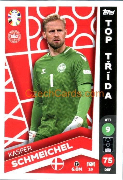 Kasper Schmeichel 2024 Topps Match Attax EURO LIDL Czech edition #39
