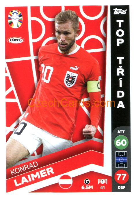 Konrad Laimer 2024 Topps Match Attax EURO LIDL Czech edition #41
