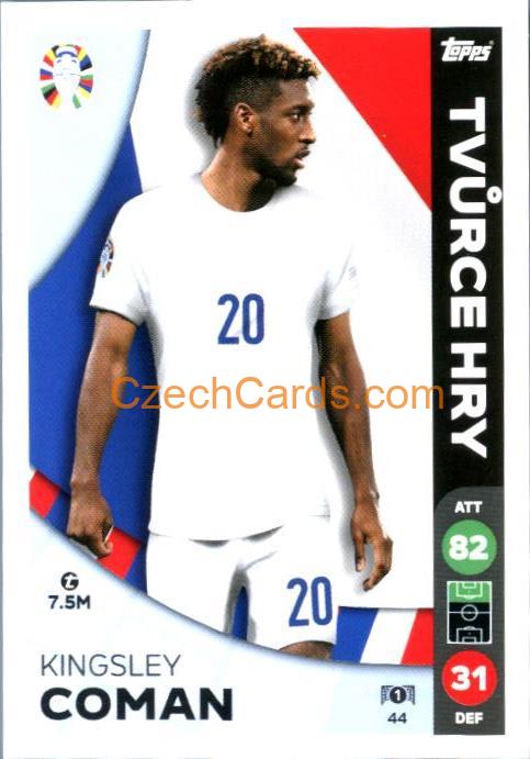 Kingsley Koman 2024 Topps Match Attax EURO LIDL Czech edition #44