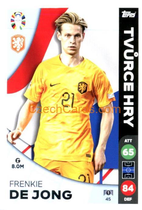 Frenkie De Jong 2024 Topps Match Attax EURO LIDL Czech edition #45
