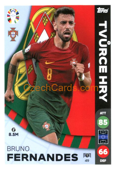 Bruno Fernandes 2024 Topps Match Attax EURO LIDL Czech edition #49